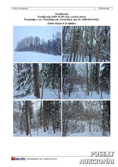 Forestry Land Plot for Sale in Švenčionys District, Neversčiai Village, Starting Bid 7020 EUR from 2026-04-23