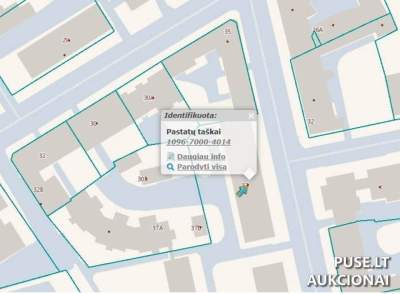 Antstolių aukcionas: Rūsio patalpos Vilniuje, Algirdo g. 37, pradinė kaina 32400 EUR