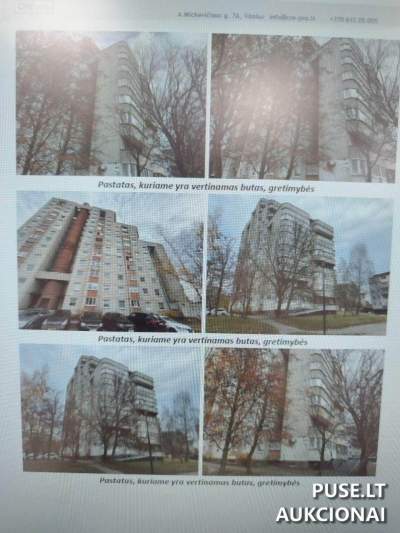 1/2 dalis buto Vilniuje, Taikos g. 162, pradinė kaina 96000 EUR - Antstolių varžytynės