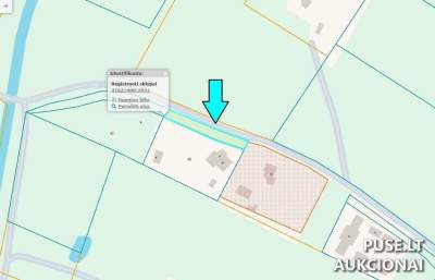 Žemės sklypas Vilniaus rajone, Talkotiškių kaime, parduodamas 1350 EUR pradine kaina