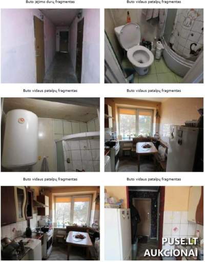 1 Kambario Butas Vilkijoje, Tulpių g. 12 parduodamas už 4080 EUR - Antstolių Varžytynės