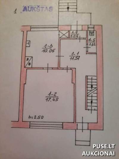 Parduodamas 3 kambarių butas Ukmergės rajone, Vaivadiškių k., su rūsiu už 1592 EUR