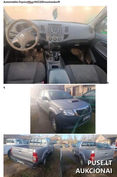 2015 TOYOTA Hilux for Auction Starting at 12600 EUR