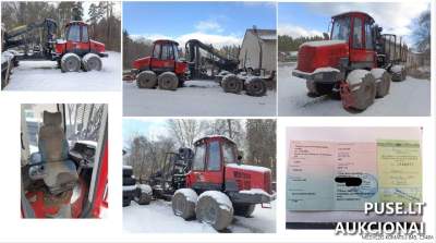 Komatsu 845 Forest Skidder Auction in Prienai District - Starting Price 26565 EUR