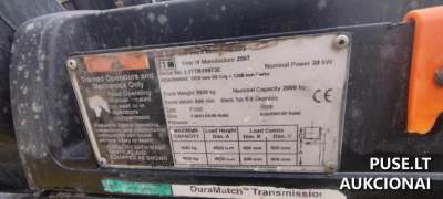 Used HYSTER Forklift for Auction Starting at 1400 EUR in Pagiriai, Vilnius District (2007 Gas Model)