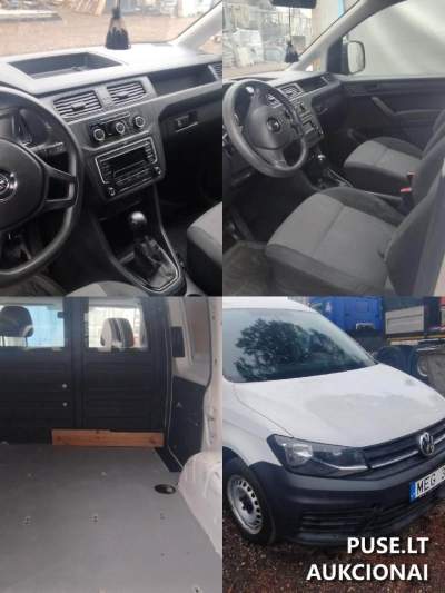 2016 VW Caddy 55kW Diesel Vehicle for Sale in Vilnius District; Starting Bid 2800 EUR