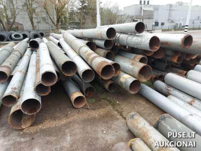 Scrap Ferrous Metal Auction in Kaunas: 65 Tons of Trolleybus Supports Starting at 14950 EUR