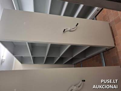 Parduodamas stelažų komplektas aukcione, pradinė kaina 570 EUR - Baldų ir įrangos pardavimas
