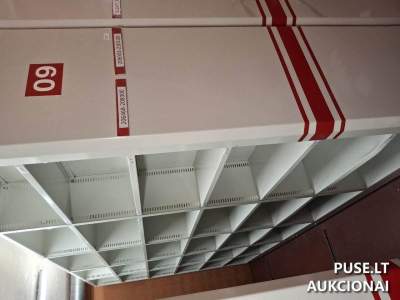 8 Stelažų Komplektų Aukcionas Kaune, Pradinė Kaina 1500 EUR - Paskelbtas Parduoti