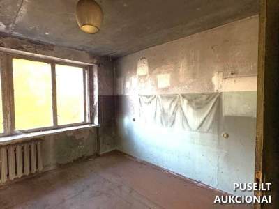 Квартира с подвалом в Рокишкском районе, д. Байорай, начальная цена 2570 EUR