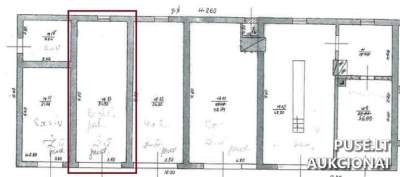 Гараж (бокс) в г. Купишкис, ул. Майронё, 7: начальная цена 5110 EUR, 34.30 кв.м