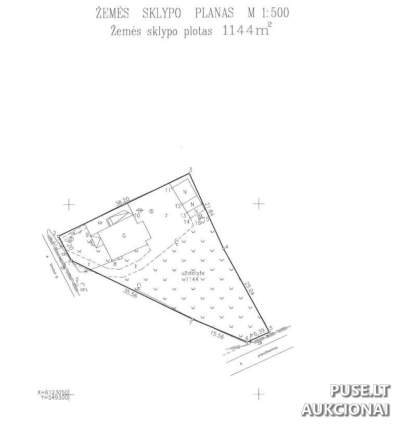 Nekilnojamojo turto dalis Ukmergėje, Vilniaus g. 90, pradinė kaina 15600 EUR - 5/14 dalys gyvenamojo namo
