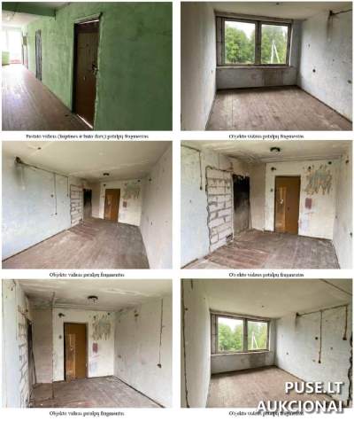 Mažas 1 kambario butas Vilniaus rajone, Maišiagalos miestelyje, 15.24 kv.m. su dalimi bendrųjų patalpų, pradinė kaina 5990 EUR