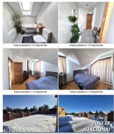 Gyvenamasis namas su garažu Klaipėdos r. sav., Slengiuose, Vakarės g. 8, pradinė kaina 215200 EUR