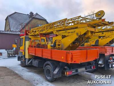 Krovininio platformos autokranelio IVECO 75E15 aukcionas Šiauliuose, pradinė kaina 4500 EUR