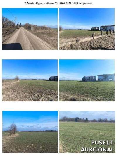 0.2980 ha Agricultural Land Lot in Santakos Village, Kalvarija Municipality, Starting Price 1040 EUR