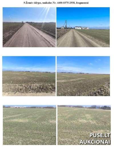 0.59 Hectare Agricultural Land Plot in Santakos Village, Kalvarijos Municipality, Starting at 2080 EUR
