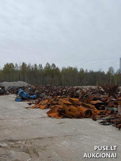 Juodo metalo laužo aukcionas Visagino rajone – 1000 t skardos, vielos ir armatūros pardavimas nuo 245000 EUR