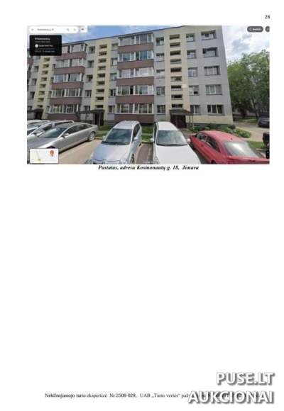 Parduodamas butas Jonavoje, Kosmonautų g. 48, pradinė kaina 40000 EUR - Antstolių varžytynės