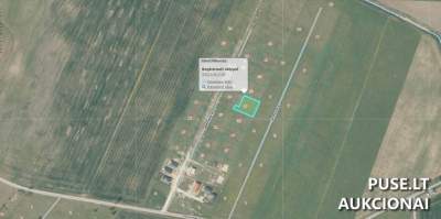 Участок 0.1006 га в Клайпедском районе, д. Бауштининкай, ул. Лаздынелю, 27, начальная цена 11578 EUR