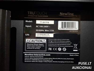 Interaktyvus ekranas Newline TruTouch TT-6517FB Vilniaus rajone su stovu 300 EUR