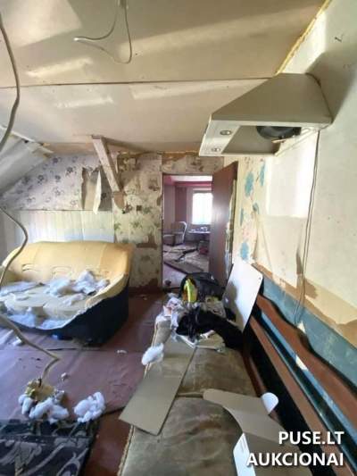 Небольшая квартира 25 кв.м в Кибартай, ул. Гедимино, 10, стартовая цена 431 EUR