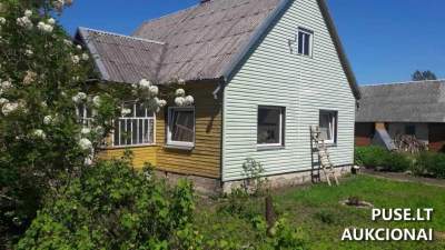 1/2 часть жилого дома 68 кв.м в Каунасском районе, м. Адоминис, стартовая цена 3088 EUR