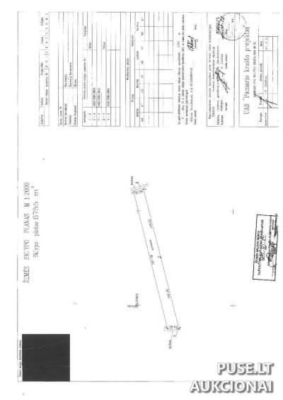 0.6755 ha Žemės ūkio paskirties sklypas Šilutės r. sav. Šiaudviečių kaime, pradinė kaina 2256 EUR
