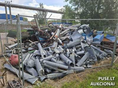 Metalo laužo aukcionas Jonavoje: 48 tonos juodojo metalo pradinė kaina 12480 EUR