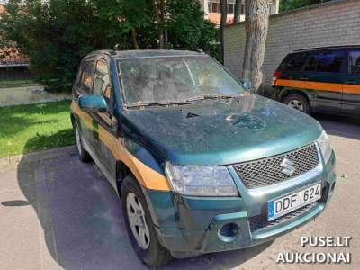 Lengvasis automobilis Suzuki Grand Vitara Klaipėdoje 500 EUR pradinė kaina, 2007 m. benzininis