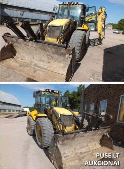Продается колесный экскаватор-погрузчик New Holland B115C 2015 г.в. на торгах, начальная цена 30160 EUR