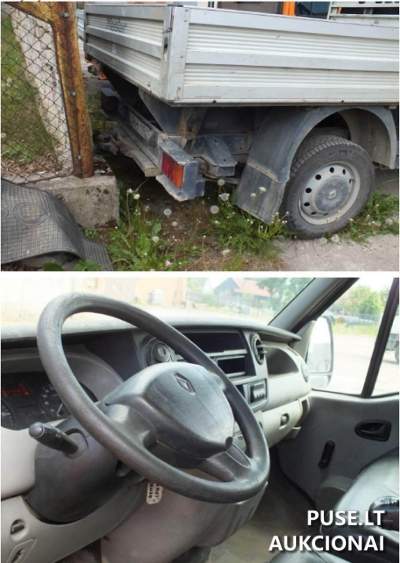 Бортовой грузовик RENAULT MASTER 2007 г. на торгах в Шилуте, начальная цена 2800 EUR