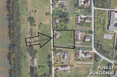 Parduodamas 0.3081 ha žemės sklypas Pasvalio r. Pušaloto miestelyje, Akacijų g. 10, pradinė kaina 7200 EUR