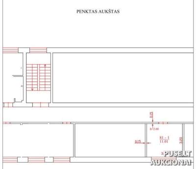 Parduodamas 11 kv.m. kambarys Kaune, Chemijos g. 9, pradinė kaina 14220 EUR
