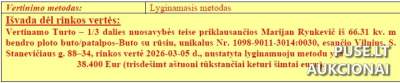 1/3 dalies buto Vilniuje S. Stanevičiaus g. 88-34, 30720 EUR