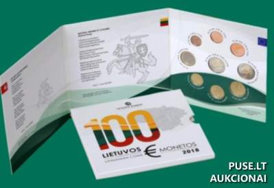 2018 m. numizmatinis eurų monetų rinkinys, skirtas Lietuvos valstybės atkūrimo šimtmečiui, 300 EUR