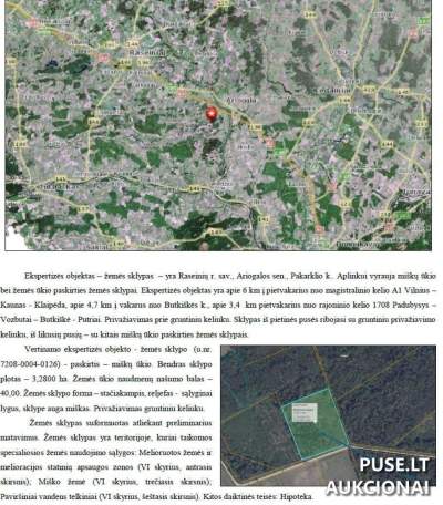 Žemės sklypas Raseinių rajone 32940 EUR | Miškų ūkio paskirties