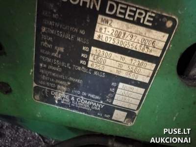 Ratinis traktorius John Deere 7530 Premium 2008 m. 18000 EUR – Panevėžio rajono aukcionas
