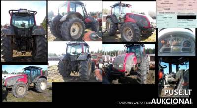 Колісний трактор Valtra T131H на аукціоні в Каунаському районі за 22295 EUR
