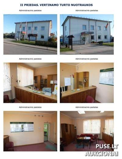 14/100 dalis administracinio pastato Kvėdarnoje 17000 EUR