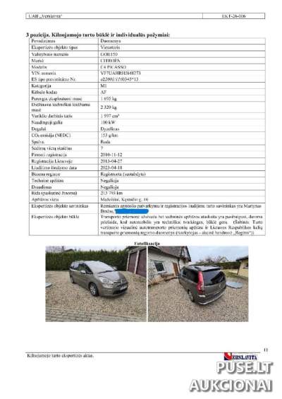 Продається CITROEN C4 PICASSO у Клайпеді за 1600 EUR