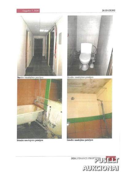 1/2 dalis kambario 15.81 kv.m Vilniuje V. Grybo g. 33-130A, 12000 EUR