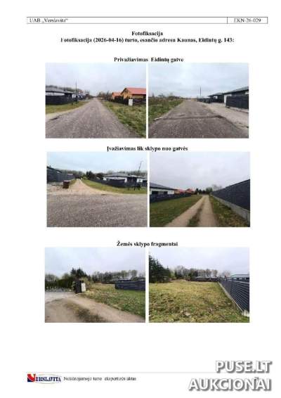 1/2 dalis 0.11 ha žemės sklypo Kaune, Eidintų g. 143, 28200 EUR