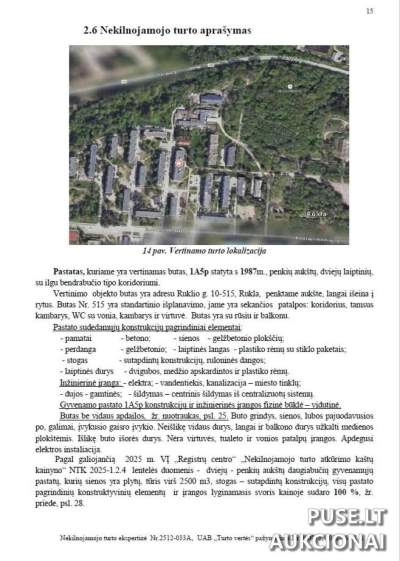 Butas Jonavos r. sav. Ruklos mstl. Ruklio g. 10-515, 4104 EUR, Antstolių varžytynės