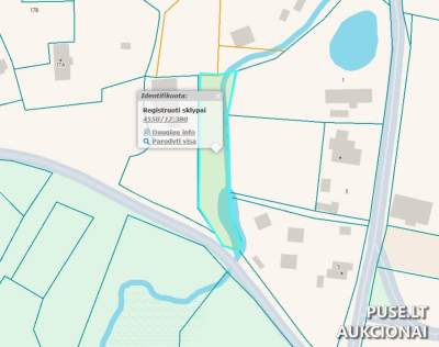 0.13 ha žemės ūkio paskirties sklypas Ignalinos rajone, Rimšės mstl. 720 EUR