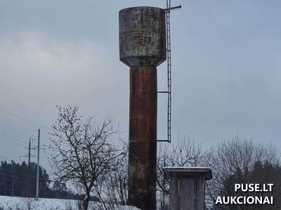 Vandens bokštas Utenos rajone 10800 EUR - unikalus statinys aukcione