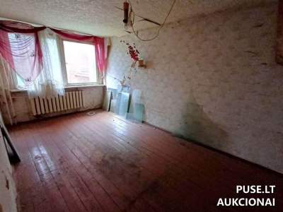 Parduodamas 34.18 kv.m butas Viešvilėje, Jurbarko rajone, pradinė kaina 1600 EUR