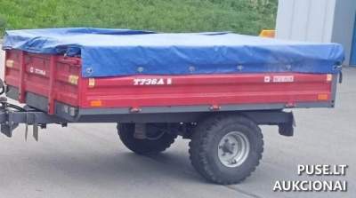 Traktoriaus puspriekabė Metal-Fach T736A aukcione Vilniuje 1581 EUR