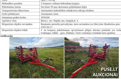 Prikabinamas kultivatorius HE-VA Euro-Dan Eco 500 aukcione 14640 EUR