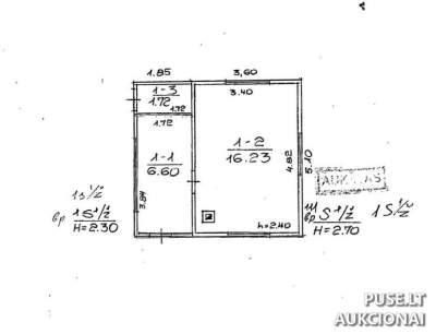Sodo namelis Vilniaus rajone 24.55 kv.m 1170 EUR
